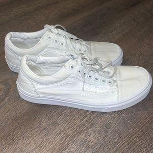 White Old Skool Vans